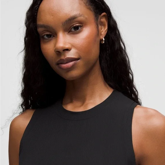 lululemon athletica Black Sleeveless Crew Midi Dress - Picture 3 of 8